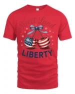 Charming Fruit Star Spangled Banner United States Soft Tshirt - red t-shirt on white background