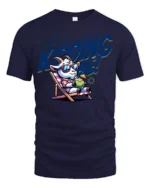 Amusing You have Goat To Be Kidding Me Vacation Graphic Tee - navy t-shirt on white background