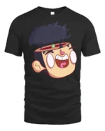 Mindblown Crazy Brain Smoke Alien Microbe Graphic Tee - black t-shirt on white background