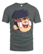Mindblown Crazy Brain Smoke Alien Microbe Graphic Tee - gray t-shirt on white background