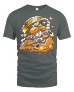 Tactical Scorpio Military Grade Sniper Astrology Graphic Tee - gray t-shirt on white background