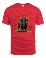 Sarcastic If Genders Confuse You Go Milk A Bull Graphic Tee - red t-shirt on white background