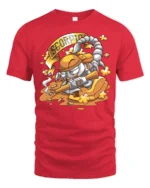 Tactical Scorpio Military Grade Sniper Astrology Graphic Tee - red t-shirt on white background