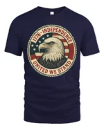 Historic Independence 1776 United We Stand Graphic Tee - navy t-shirt on white background
