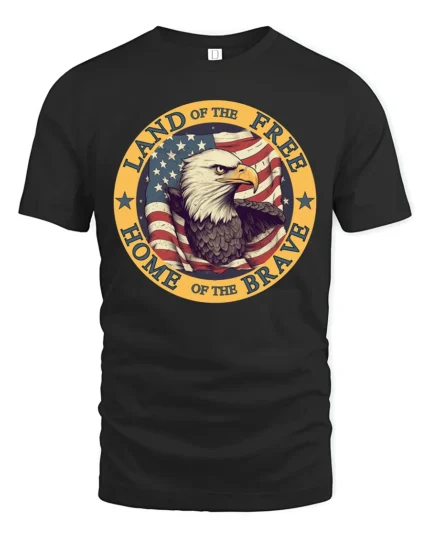 Historic Independence 1776 American Pride Mascot Tshirt - black t-shirt on white background