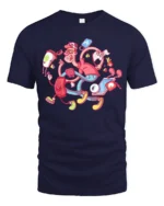 Multi Tasking App Developer Tech Nerd Graphic Tshirt - navy t-shirt on white background