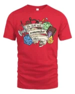 Intricate The DM Will Remember This Tabletop Gaming Graphic Tee - red t-shirt on white background
