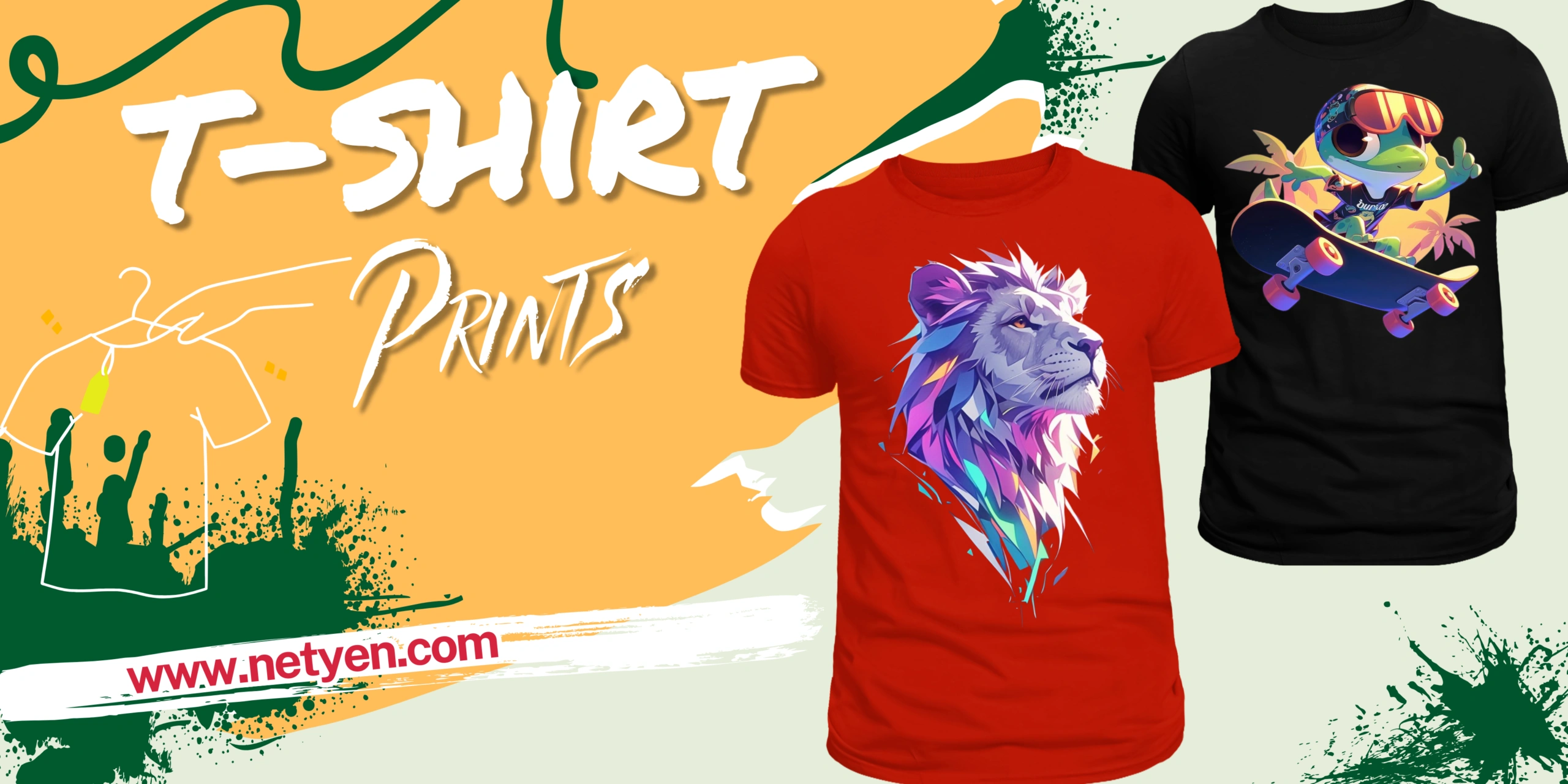 Tshirt prints banner