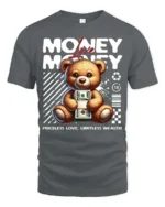 Adorable Teddy Bear Priceless Love Limitless Wealth Tee - gray t-shirt on white background