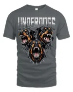 Intimidating Underdogs Snarling Rottweiler Guard Dog Soft Tshirt - gray t-shirt on white background