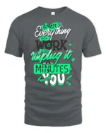 Inspiring Unplug It Almost Everything Will Work Graphic Tee - gray t-shirt on white background
